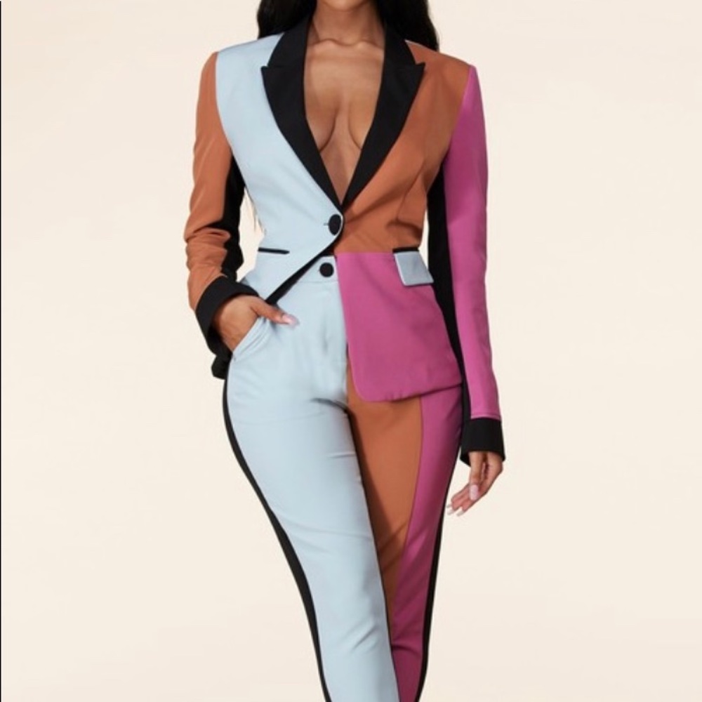 Pretty Multicolored Suit